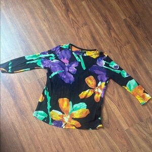 Floral Multicolor Women's Top